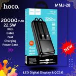 HOCO 20000mAh 22.5W With Cable Fast Charging Power Bank -MMJ28