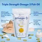 Micro Ingredients Triple Strength Omega 3 Fish Oil 4200mg – 240 Softgels (Dietary Supplement)