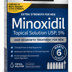Kirkland Minoxidil 5% Tropical Solution | Hair & Beard Growth Treatment Only for Men | FDA Approved – 2 Bottle