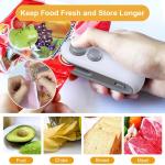 Mini Bag Sealer, 2 in 1 USB Rechargeable Bag Sealer Heat Seal Cutter, Rechargeable Mini Snack Bag Sealer, Portable Resealer Machine for Plastic Bags Food Storage Snacks Freshness