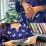 Nil Projapoti Kurti By Her Modest