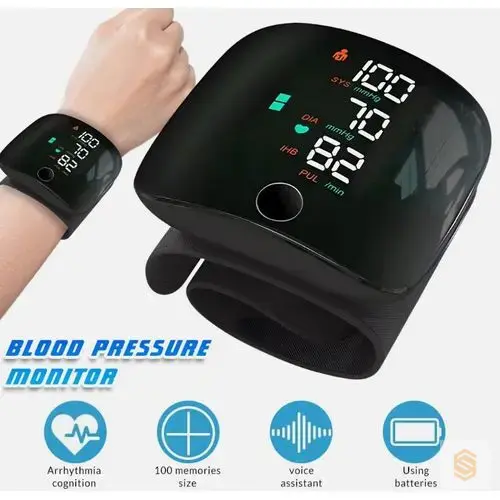 Automatic Rechargeable Digital Touch Screen Wrist type Blood-Pressure Machine/ BP Machine