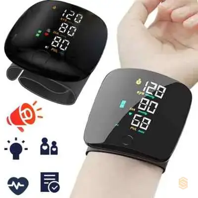 Automatic Rechargeable Digital Touch Screen Wrist type Blood-Pressure Machine/ BP Machine