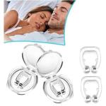 2 Pcs Anti Snoring Nose Clip,Snore Free Nose Clip, Snoring Solution, Relieve Snore, Sleeping Aid Devices for Ease Breathing, Silicone Magnetic Nose Clip For Men and Women