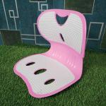 Waist Back Support Chair - Pink And White