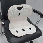 Waist Back Support Chair - Ash And White