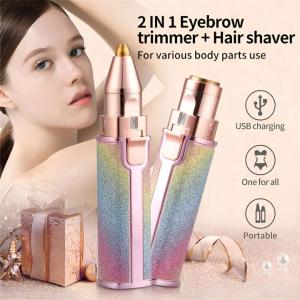 2-in-1 Lady Shaver Flawless Eyebrow Trimmer
