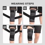 Gray Color Knee Pads Braces Sports Support For Men Women - 1 pcs