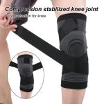 2Pcs Gray Color Knee Pads Braces Sports Support For Men Women