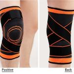 Orange Knee Pads Braces Sports Support For Men Women - 1 pcs