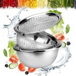 3 IN 1 VEGETABLE CUTTER WITH DRAIN BASKET