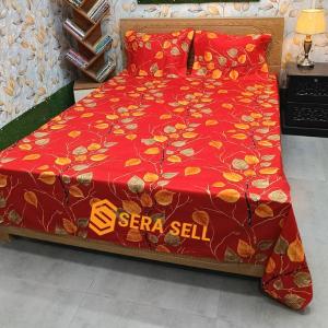 Luxury Towel Cotton Bedsheet King Size With Two Pillow Cover