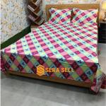Luxury Towel Cotton Bedsheet King Size With Two Pillow Cover