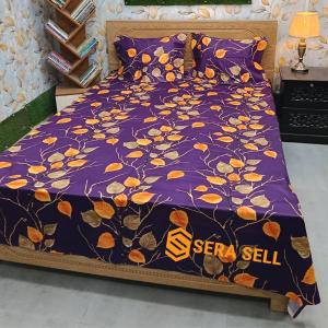 Luxury Towel Cotton Bedsheet King Size With Two Pillow Cover