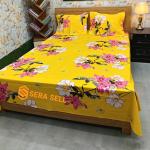 Luxury Towel Cotton Bedsheet King Size With Two Pillow Cover