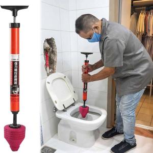 High Pressure Air Drain Clog Remover Plumbing Tool, High Pressure Toilet Unblock One Shot, Toilet Plunger Kitchen Sink Sewer Dredge Tool, High Pressure Toilet Unblock a Shot-Cyclone