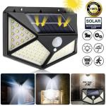 100/114 LED Solar Lamp Outdoor Waterproof Solar Powered spotlights PIR Motion Sensor Street Light for Garden Decoration 3 Modes