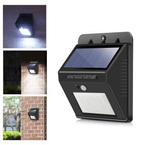 Solar Charging LED Sensor Light - 4 pcs