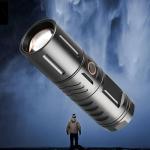 Rechargeable Waterproof Zoom LED Flashlight USB Zambo light With Power Bank