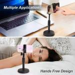 Height Adjustable Mobile Phone Stand Holder for Live Stream & Movies