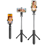 XT-02 S03/R1 Bluetooth Wireless Remote Selfie Stick Holder Extendable Foldable Handheld Monopod Selfie Stick with Tripod Stand