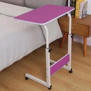 Height Adjustable Movable Laptop Desk With Storage Shelf Lazy Sofa Corner Lift Computer Desk Table 2 Layers
