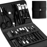 16Pcs Manicure Set Stainless Steel Nail Clippers Kit And Pedicure
