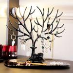 Tree Shape Jewelry Display Black Color
