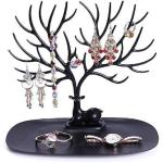 Tree Shape Jewelry Display Black Color