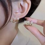 Starburst Cluster Hoop Earrings -144