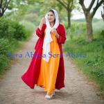 Basonti Borka Koti,Innar,Hijab Set By Sera Abaya
