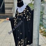 Embroidery Work Luxury Abaya Fabric By Sera Abaya