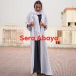 White And Black Borka 2 part Set